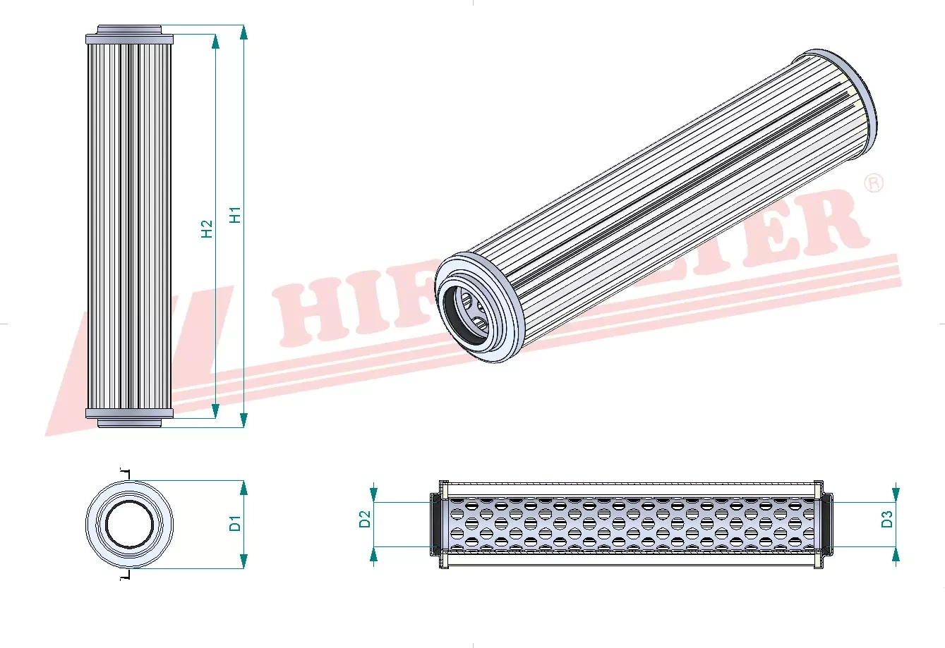 Гидравлический масляный фильтр HIFI FILTER SH 60149