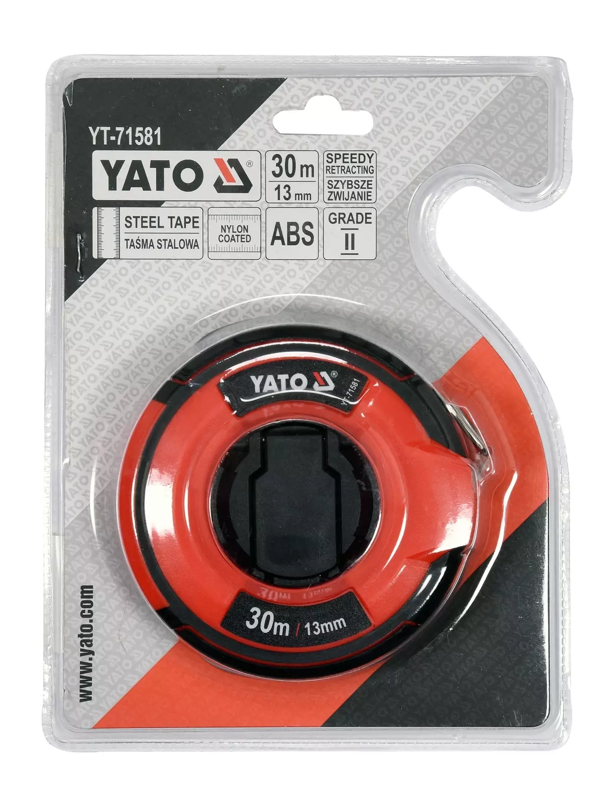Стальная рулетка YATO 30M (YT-71581)