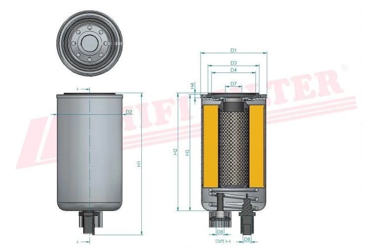 Топливный фильтр HIFI FILTER SN 40547