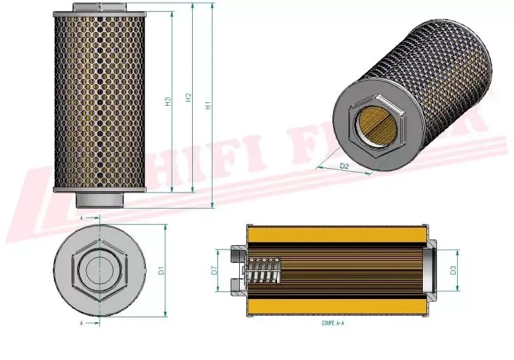Гидравлический масляный фильтр HIFI FILTER SH 60116