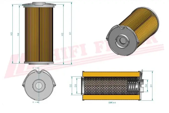 Гидравлический масляный фильтр HIFI FILTER SH 74016