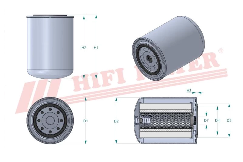 Гидравлический масляный фильтр HIFI FILTER SH 62376