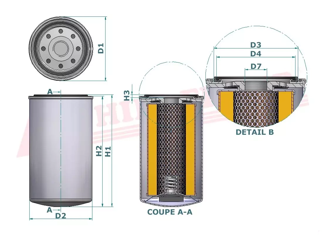 Фильтр моторного масла HIFI FILTER SO 6117
