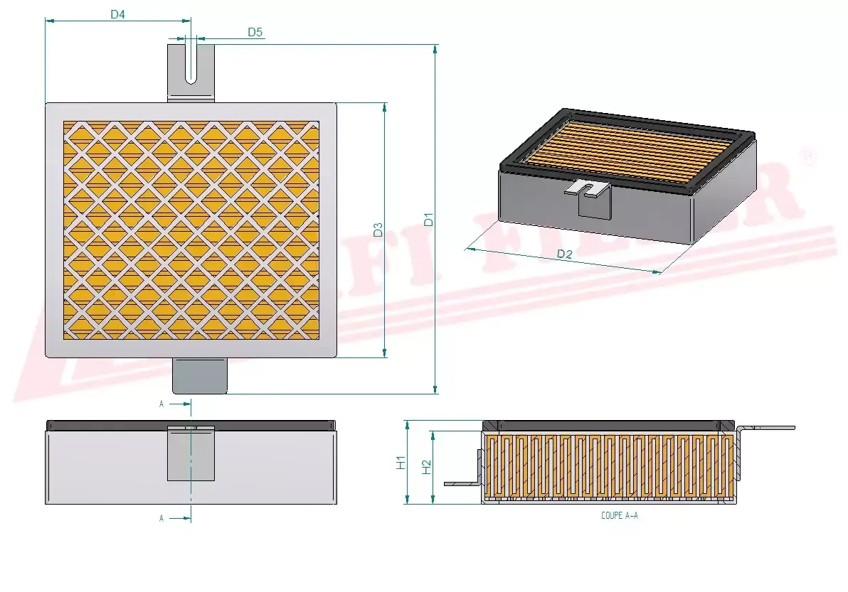 Салонный фильтр HIFI FILTER SC 90223