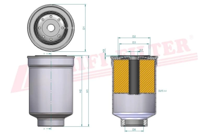 Топливный фильтр HIFI FILTER SN 70246