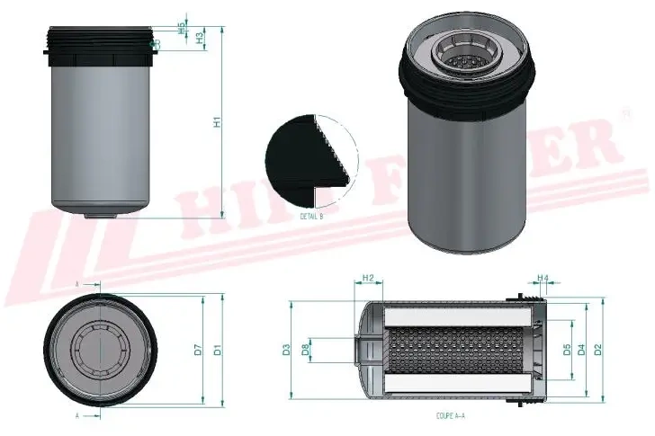 Топливный фильтр HIFI FILTER SN 40700