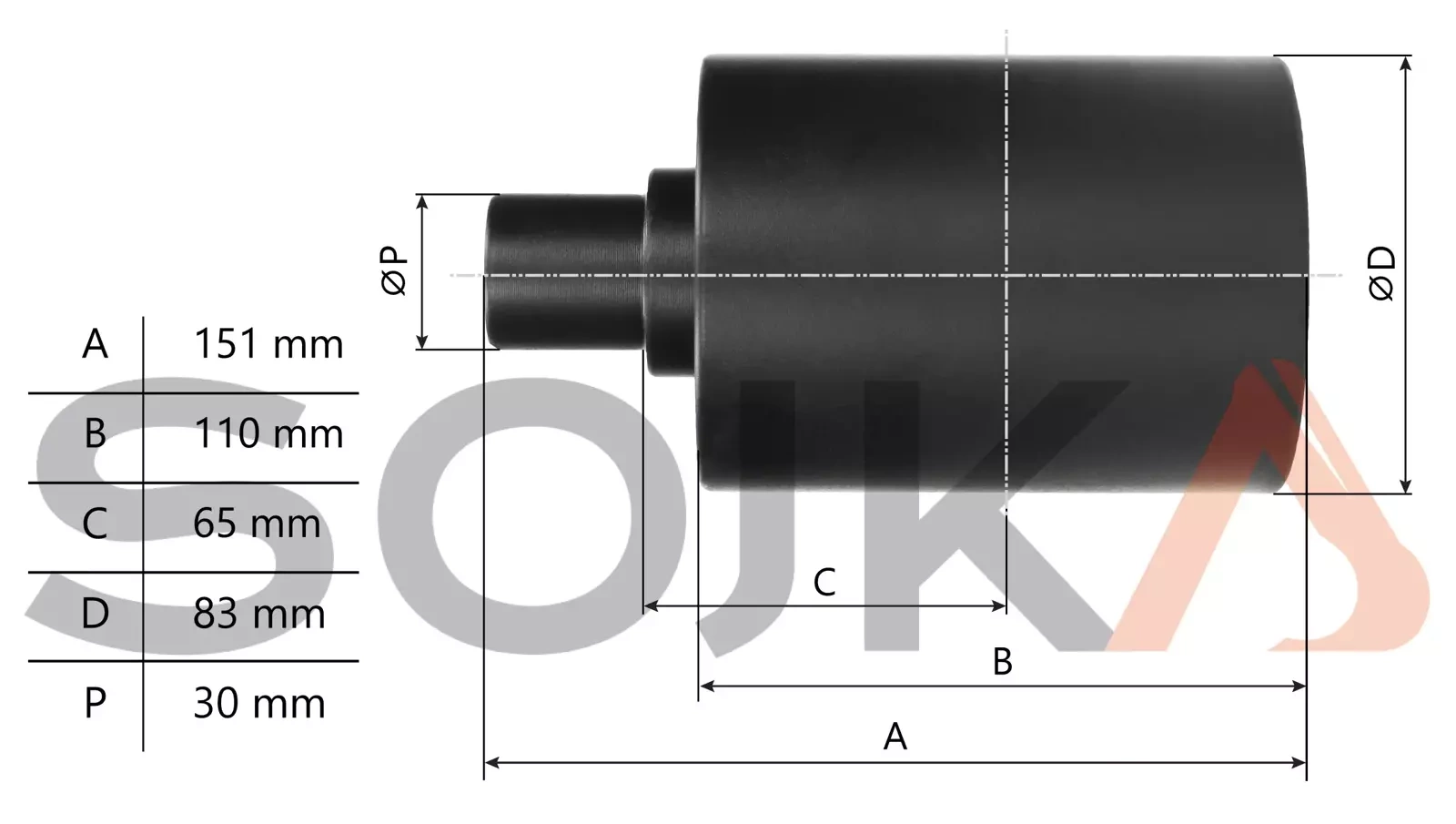 Опорный ролик, верхний NEUSON ET24