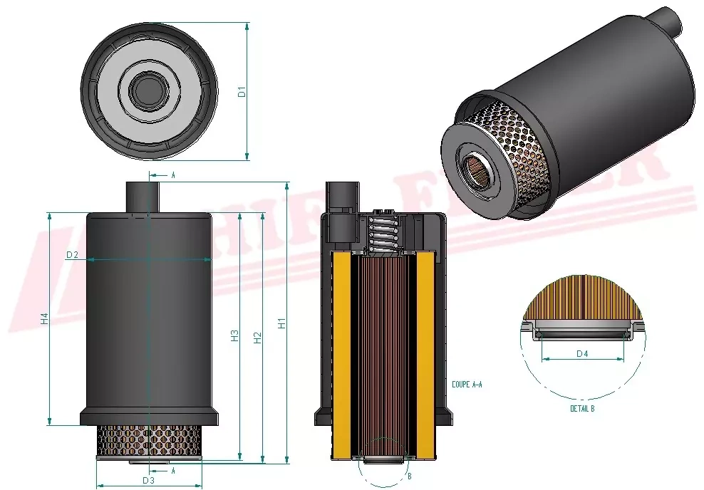 Гидравлический масляный фильтр HIFI FILTER SH 60245