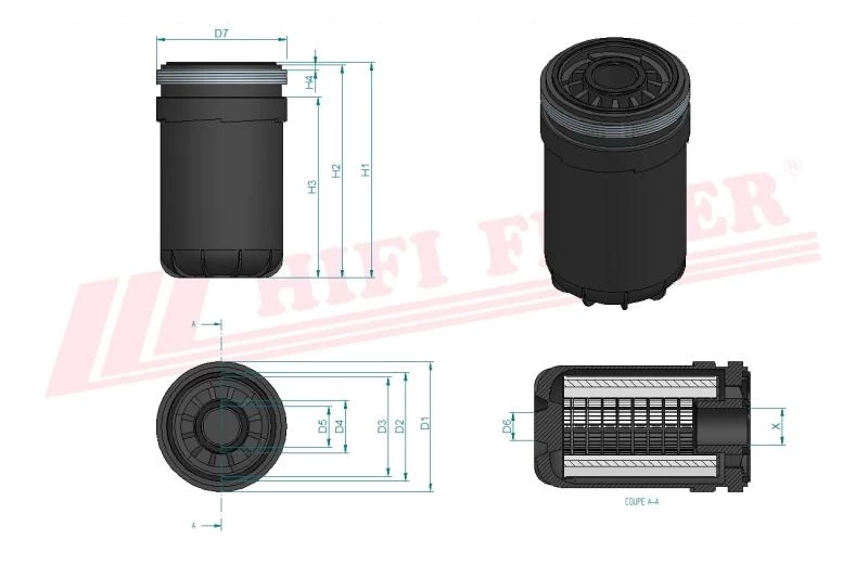 Топливный фильтр HIFI FILTER SN 40705
