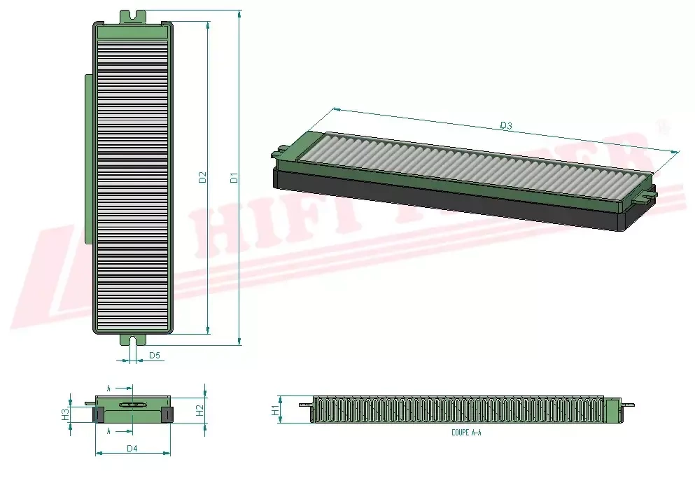Салонный фильтр HIFI FILTER SC 60061