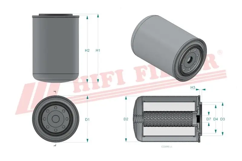 Гидравлический масляный фильтр HIFI FILTER SH 56055