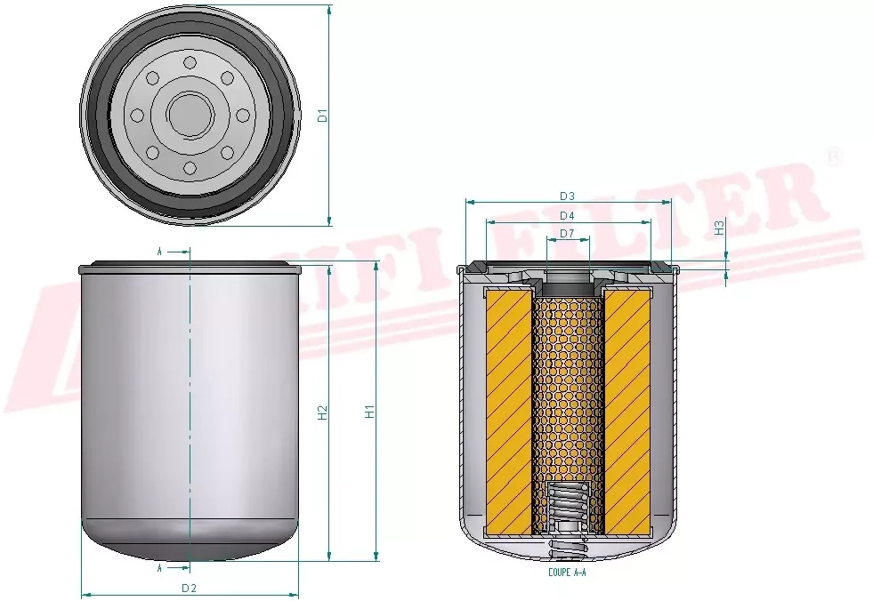 Фильтр моторного масла HIFI FILTER SO 6173