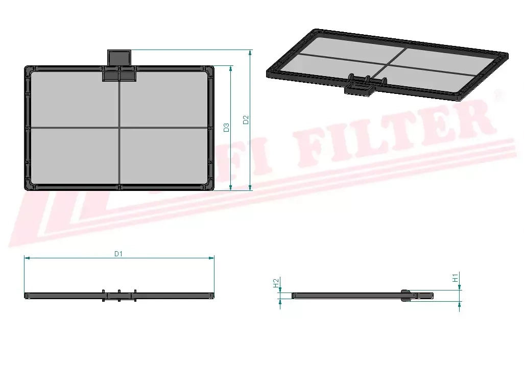 Салонный фильтр HIFI FILTER SC 90171