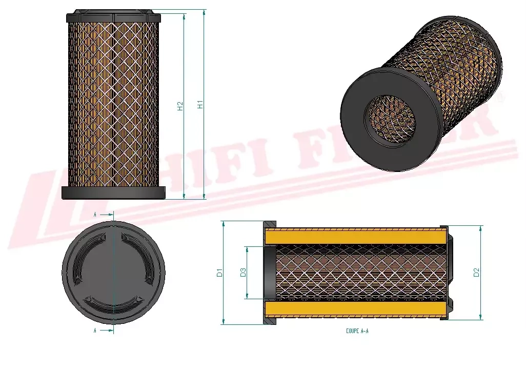 Воздушный фильтр HIFI FILTER SA 16124