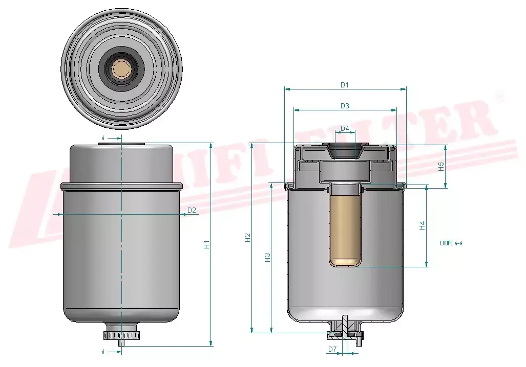Топливный фильтр HIFI FILTER SN 70132