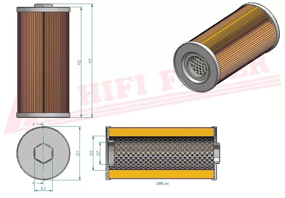Гидравлический масляный фильтр HIFI FILTER SH 60271