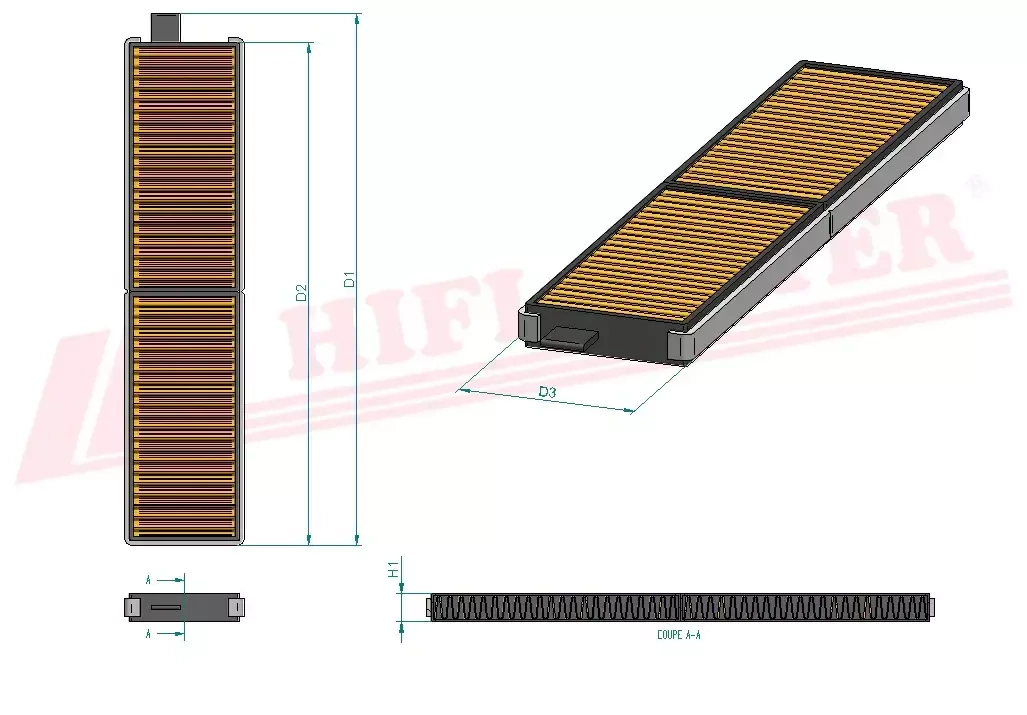 Салонный фильтр HIFI FILTER SC 80023