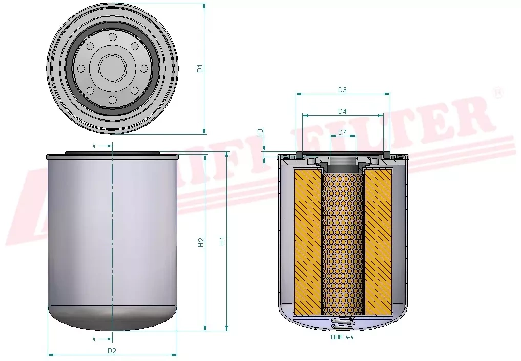 Фильтр моторного масла HIFI FILTER SO 10007