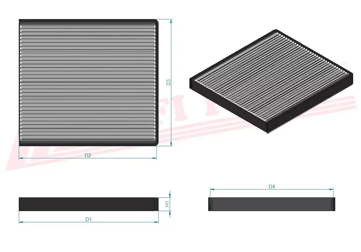 Салонный фильтр HIFI FILTER SC 80066