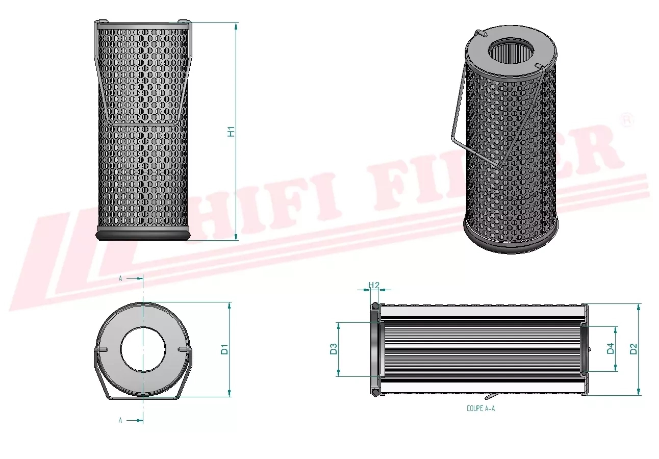 Гидравлический масляный фильтр HIFI FILTER SH 68172