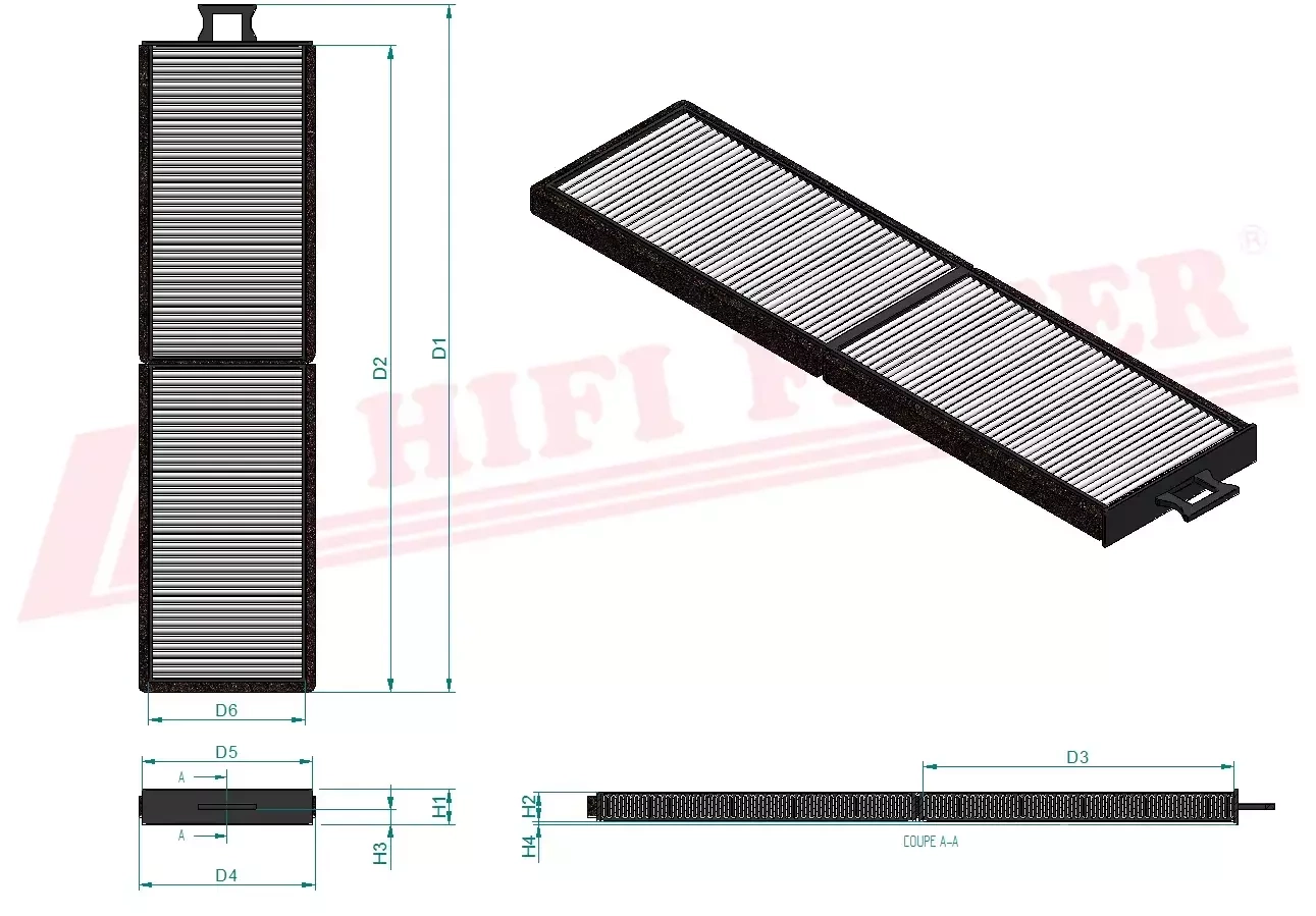Салонный фильтр HIFI FILTER SC 80082