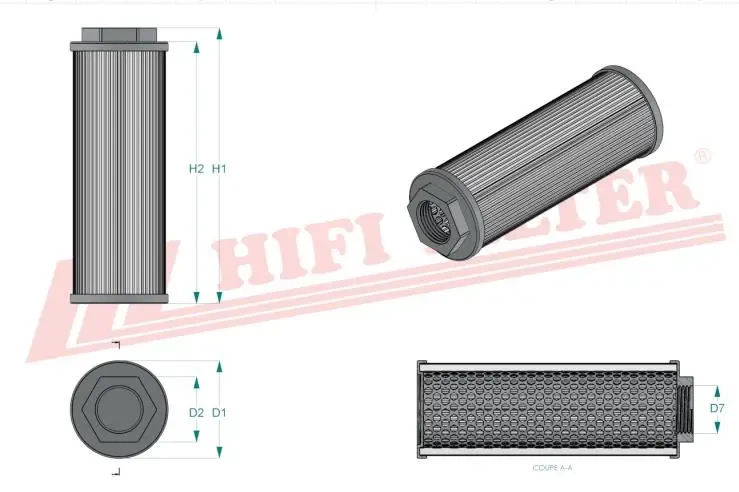 Гидравлический масляный фильтр HIFI FILTER SH 77009