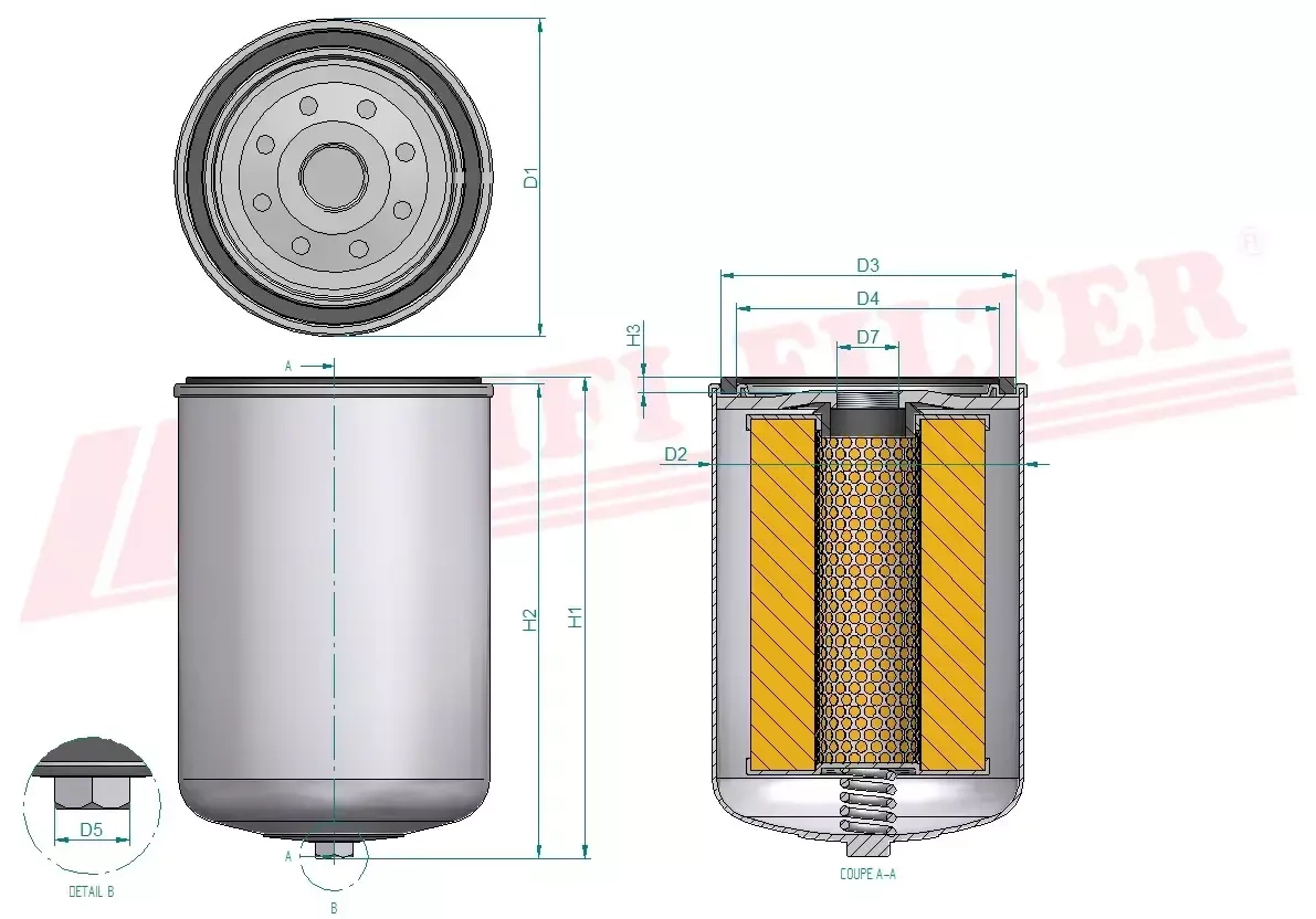 Топливный фильтр HIFI FILTER SN 70383