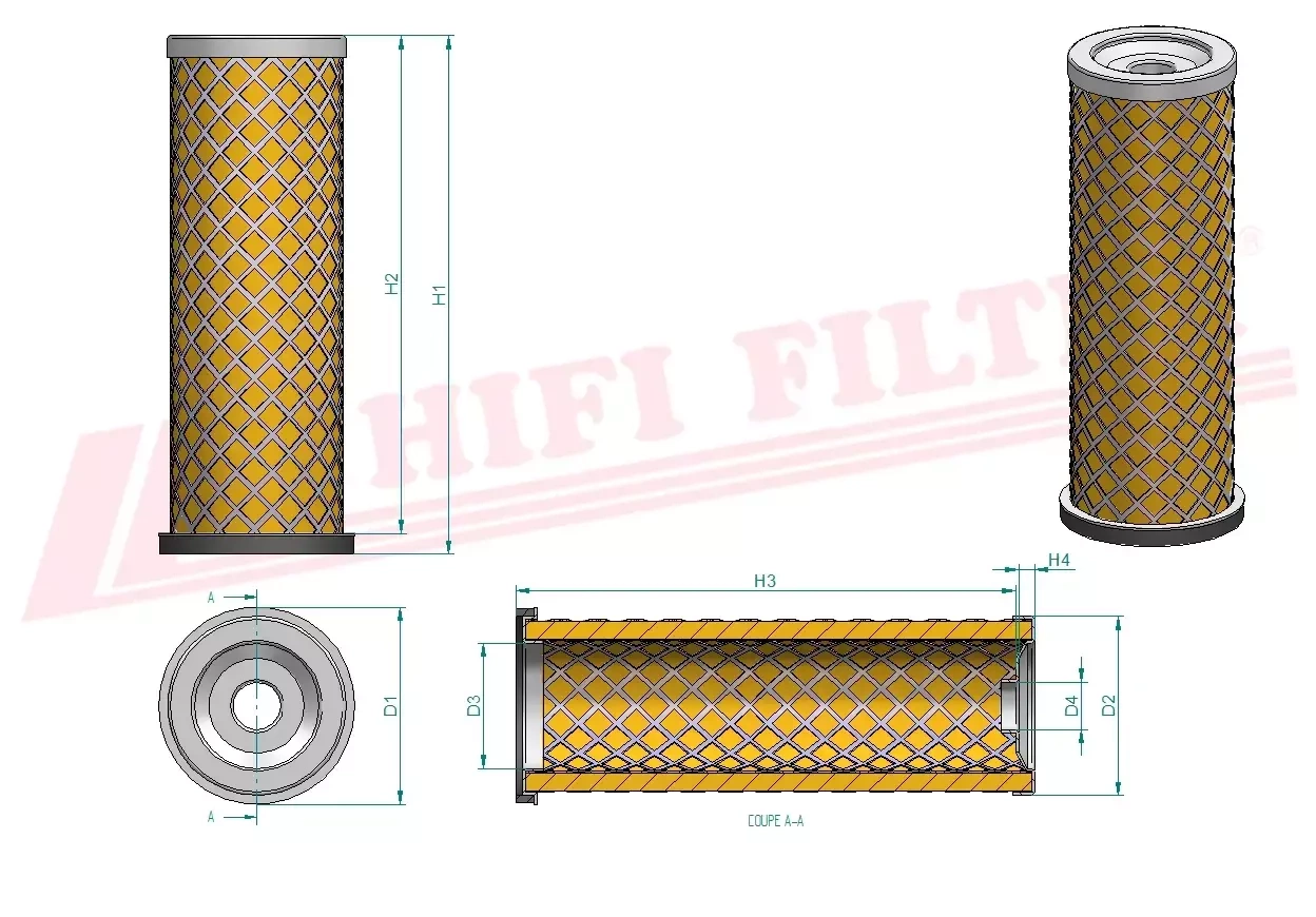 Воздушный фильтр HIFI FILTER SA 17472