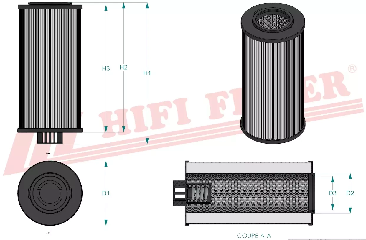 Гидравлический масляный фильтр HIFI FILTER SH 74479