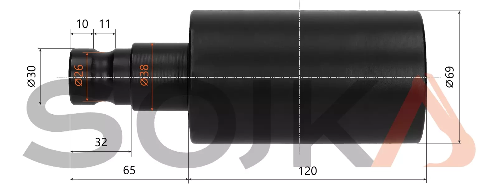 Опорный ролик, верхний CAT 305. 5E2 CR