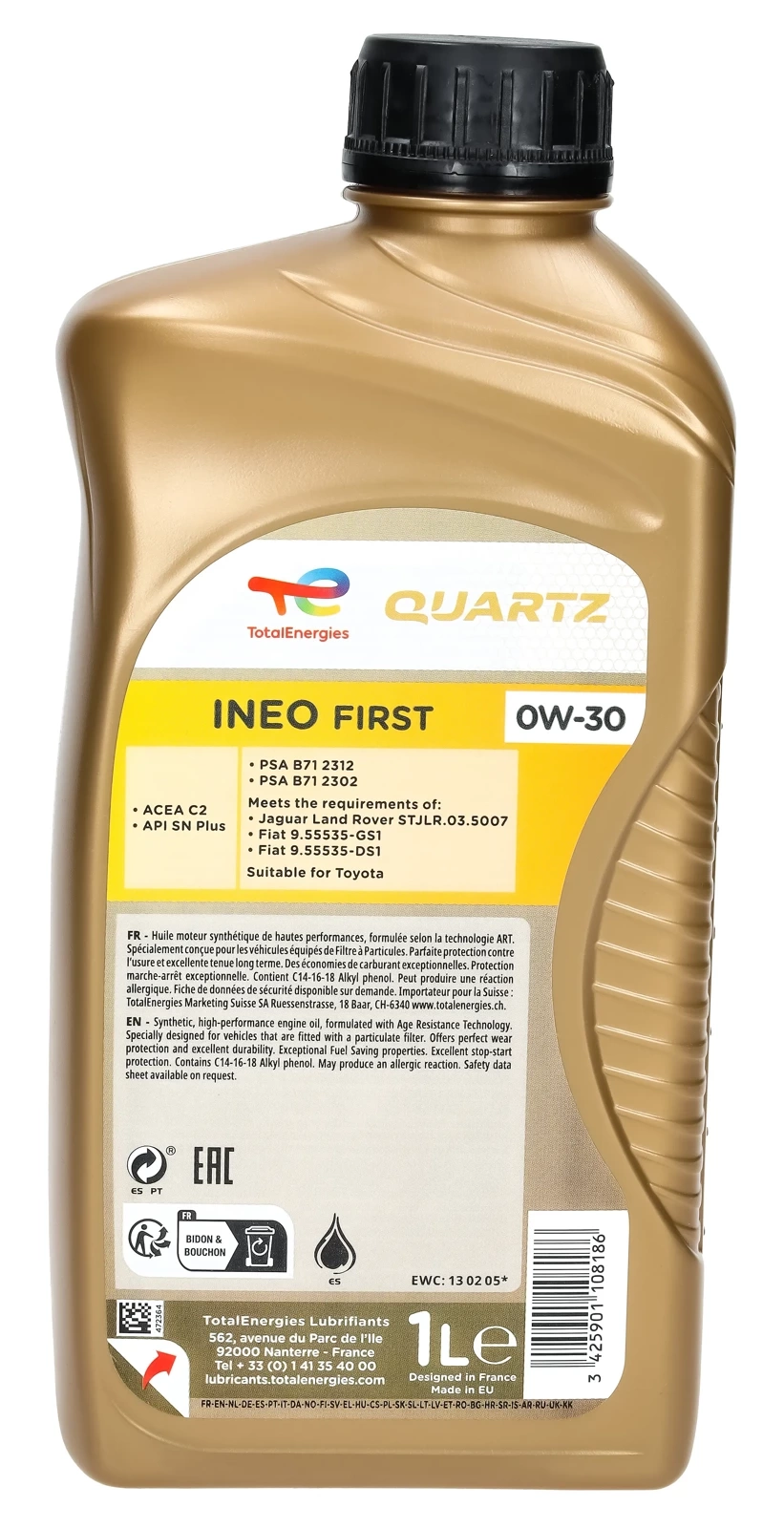 Olej silnikowy Total Quartz Ineo First 0W-30 1L