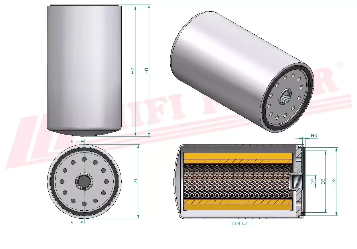 Топливный фильтр HIFI FILTER SN 55421