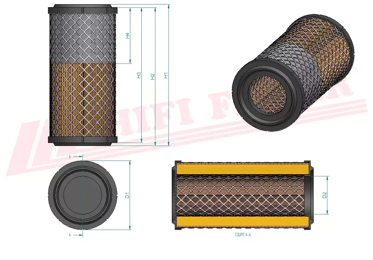 Воздушный фильтр HIFI FILTER SA 16114