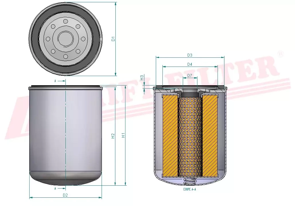 Фильтр моторного масла HIFI FILTER SO 6079