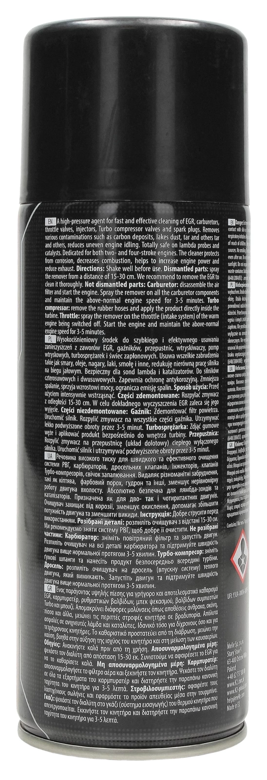 Средство для удаления EGR, карбюраторов и дросселей K2 400ml