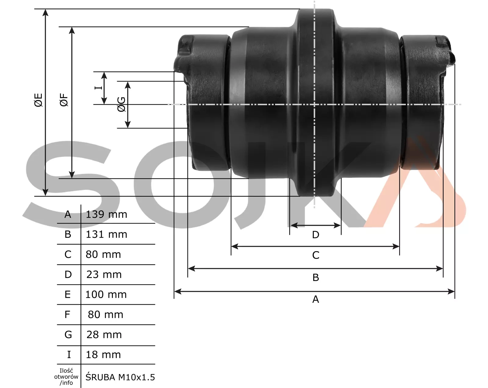 Рулон jezdna KOMATSU PC07