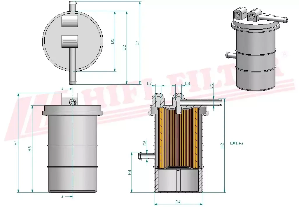Топливный фильтр HIFI FILTER FT 23 V