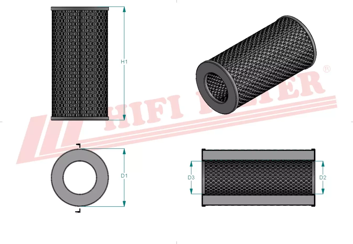 Гидравлический масляный фильтр HIFI FILTER SH 60110