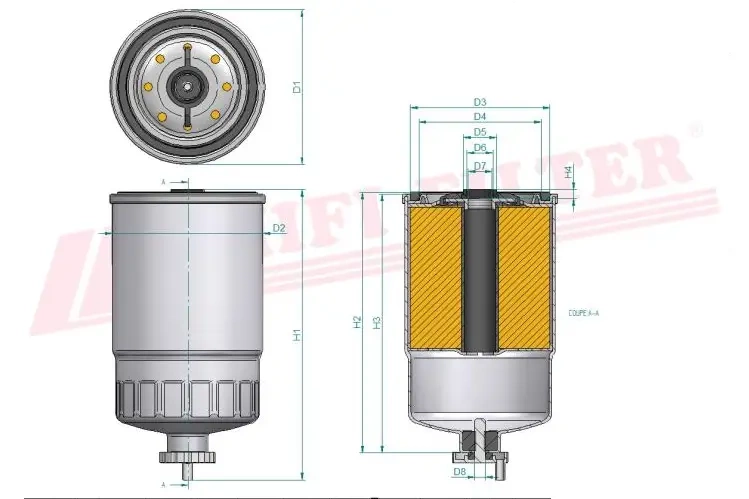 Топливный фильтр HIFI FILTER SN 482