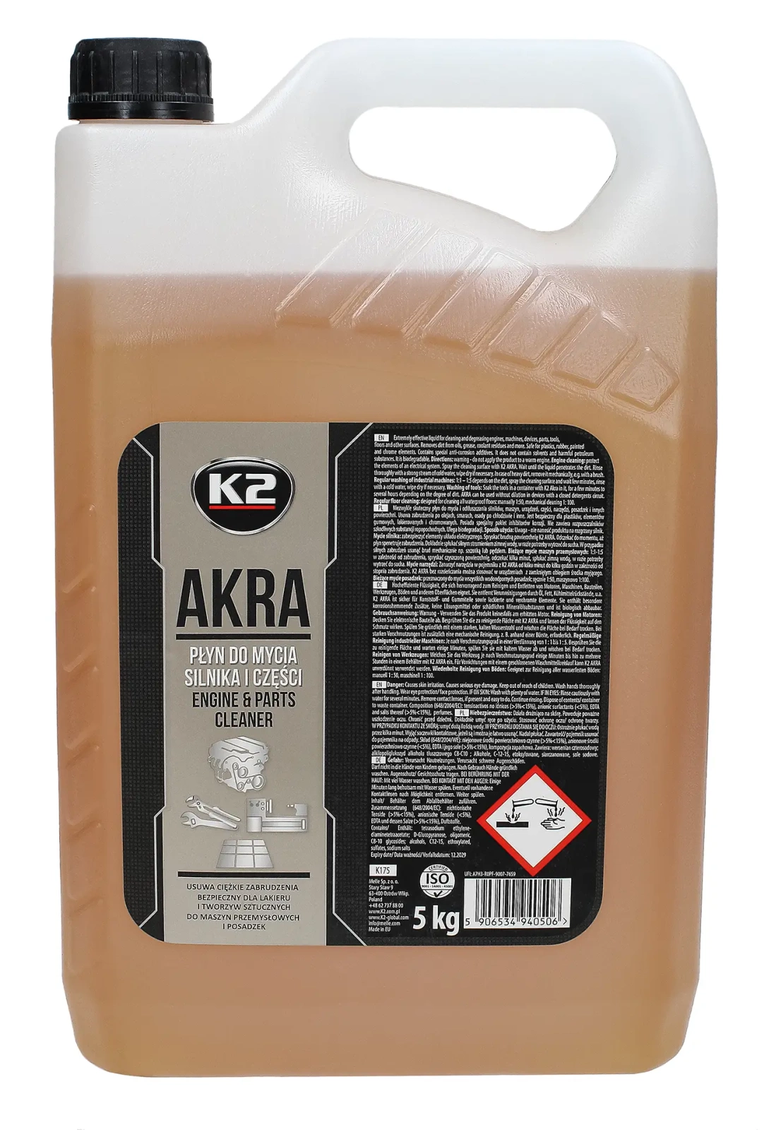 Жидкость для мойки двигателя K2 AKRA 5L