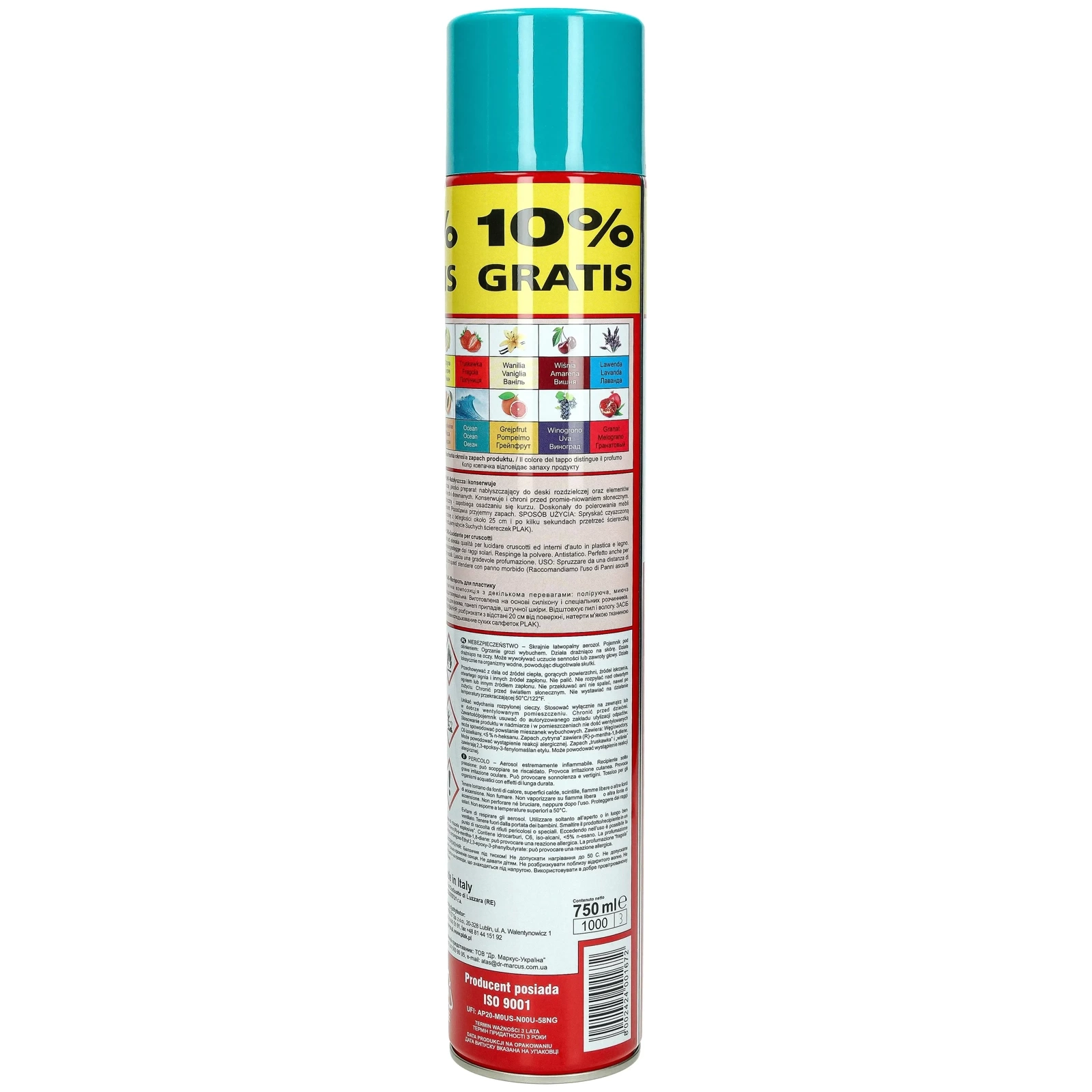 Ополаскиватель для кабины PLAK Ocean 750ml
