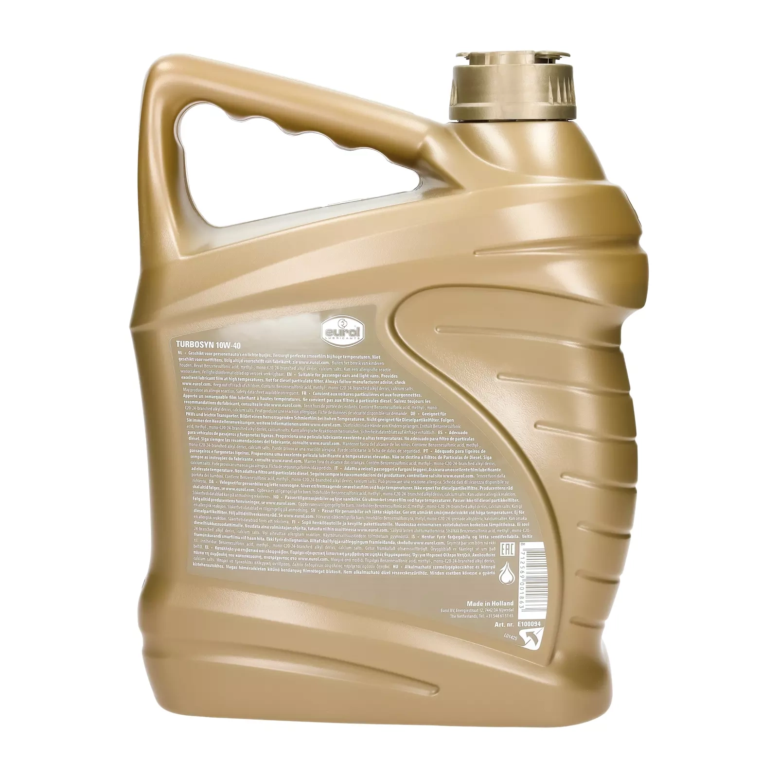 Моторное масло Eurol Turbosyn 10W-40 4L