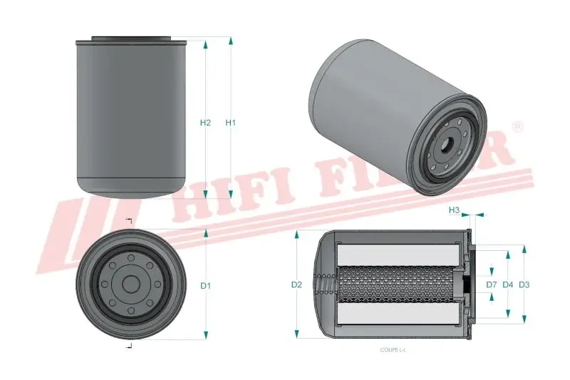 Гидравлический масляный фильтр HIFI FILTER SH 63161