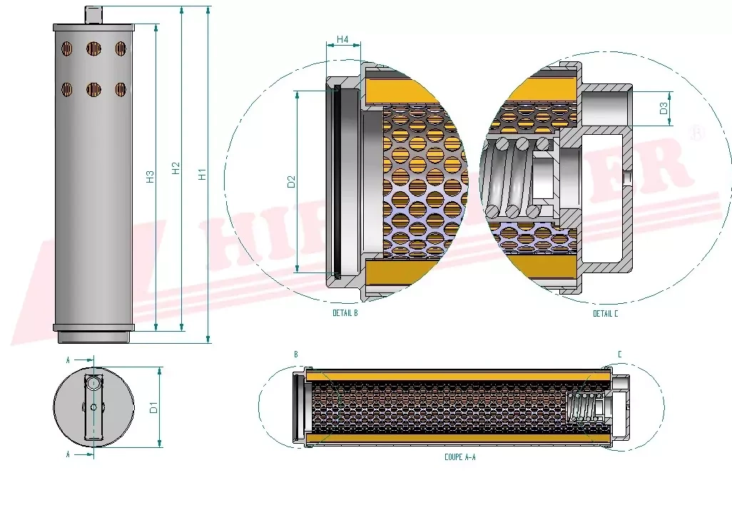 Гидравлический масляный фильтр HIFI FILTER SH 60151