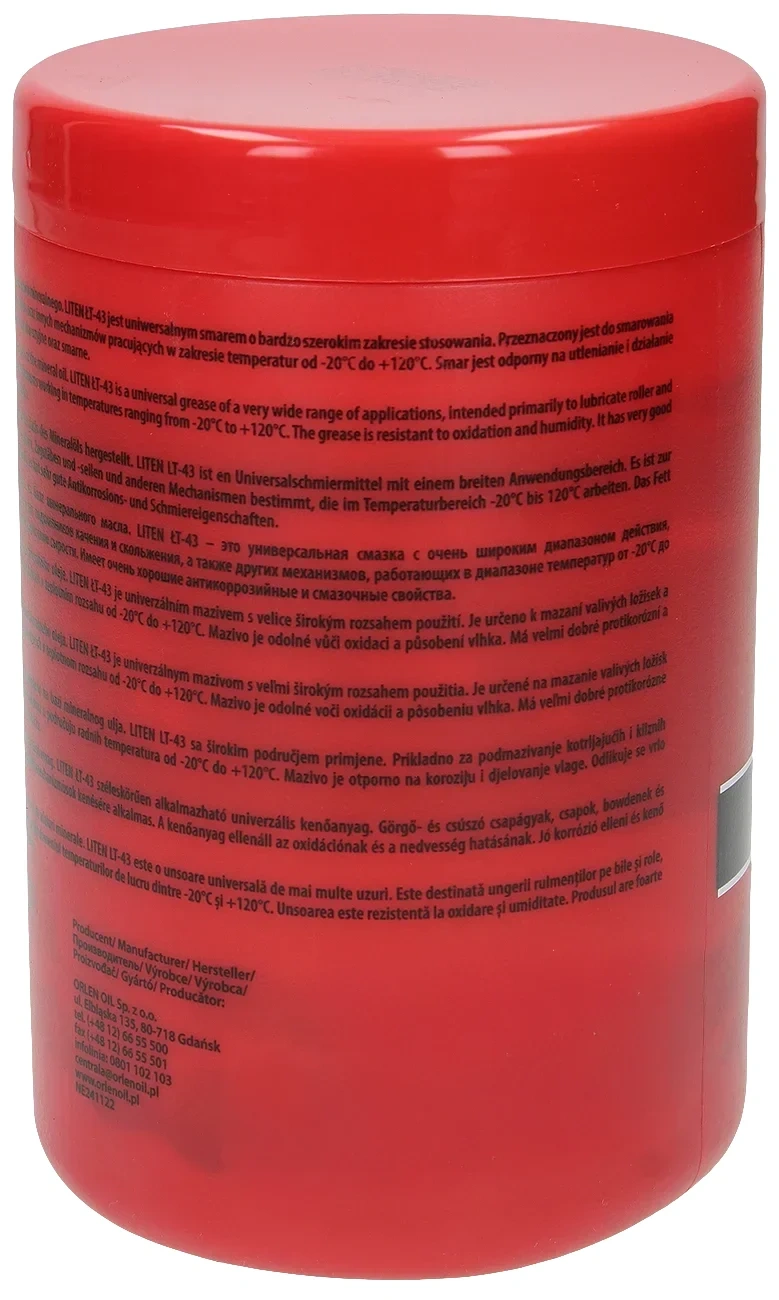 Смазка литиевая Orlen LITEN lt - 43-800 г