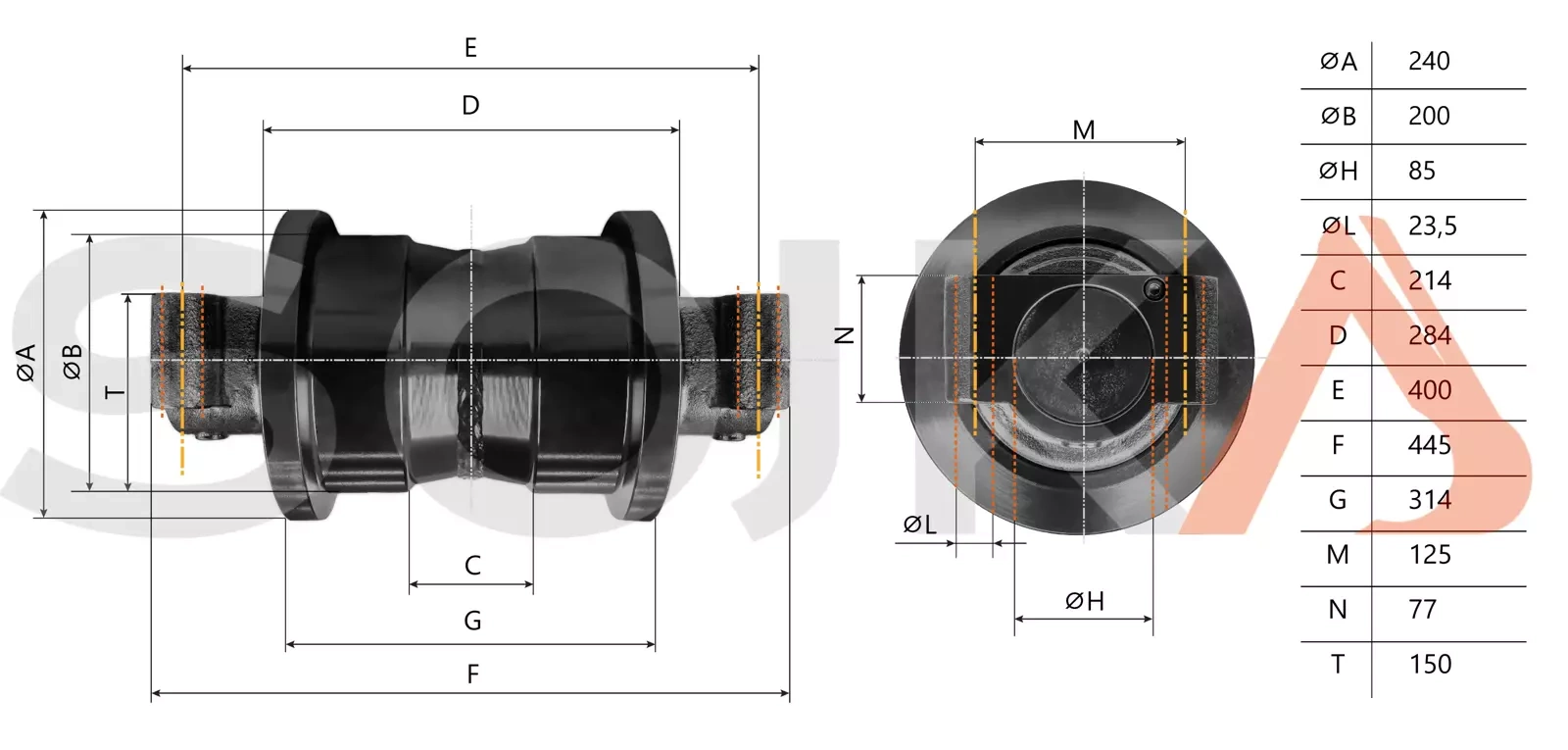 Дорожный каток HITACHI ZX450 (4633629)