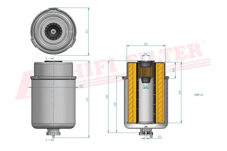 Топливный фильтр HIFI FILTER SN 70238