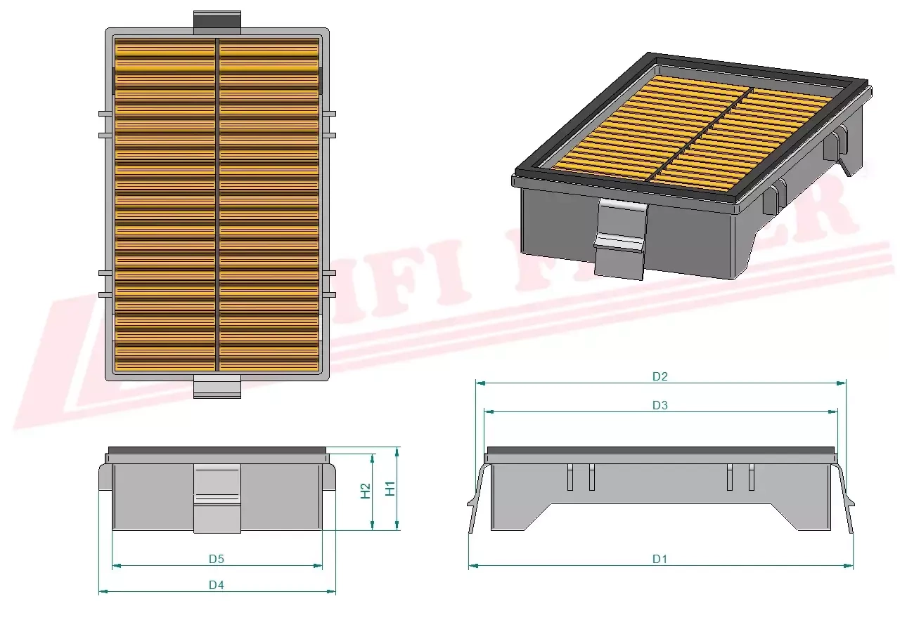 Салонный фильтр HIFI FILTER SC 80021