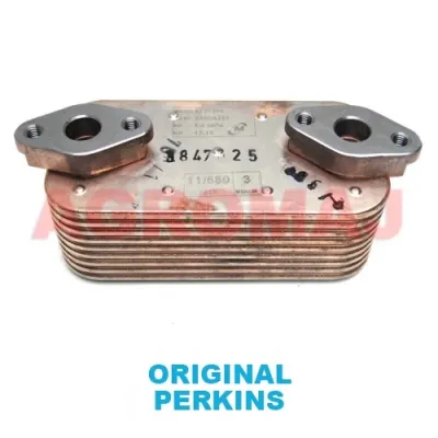 PERKINS масляный радиатор двигателя 1104d-44t 1104a-44TA — фото 2