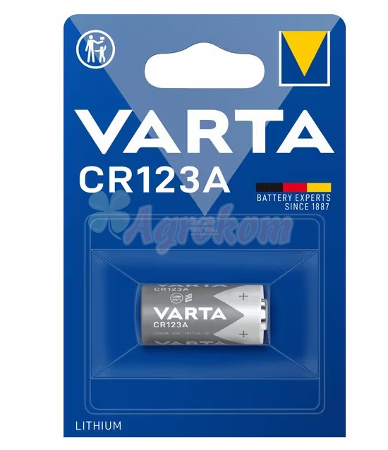 Литиевая батарея CR123A 3V Varta VT06205